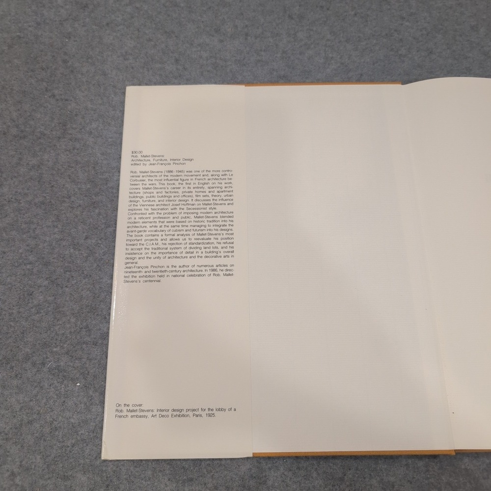 Rob. Mallet-Stevens Architecture Furniture Interior Design MIT Press Hardcover‎ - Picture 3 of 4